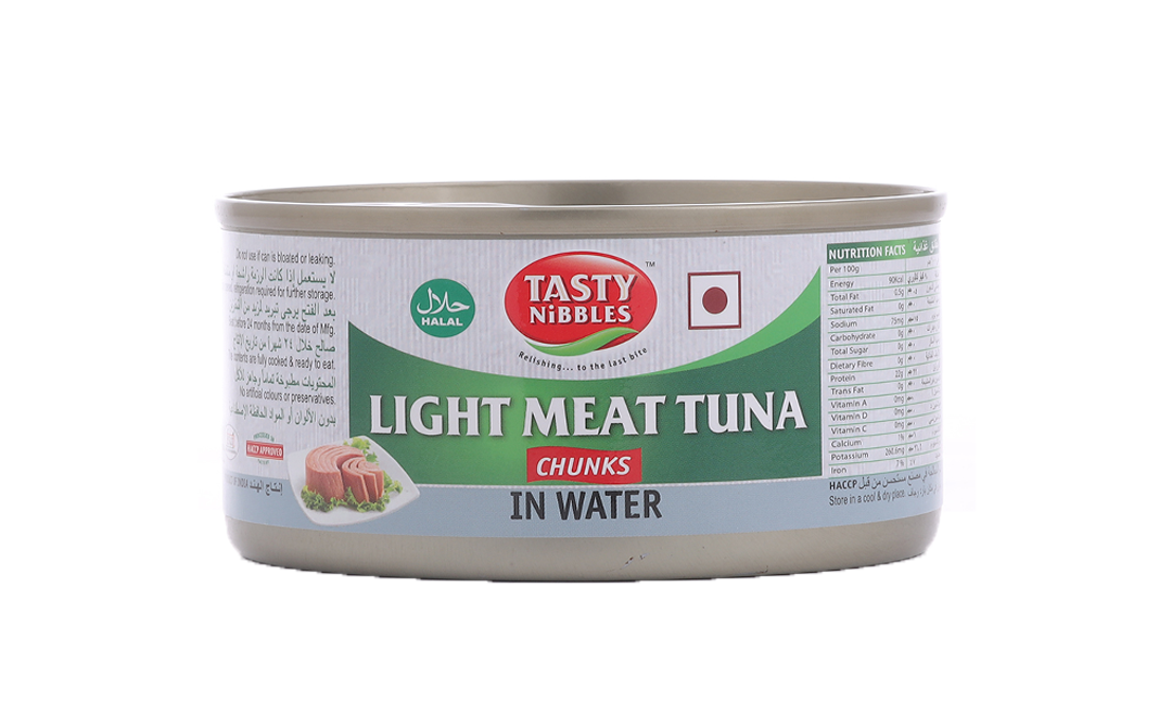 Tasty Nibbles Light Meat Tuna Chunks In Water  Tin  185 grams